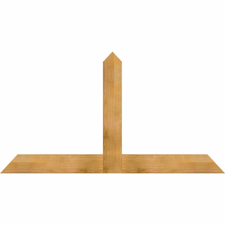 Ekena Millwork Portland Rough Sawn Timber Gable Bracket, Western Red Cedar, 72"W x 39"H x 2"D x 6"F, 13/12 Pitch GBW072X39X0206POR00RWR